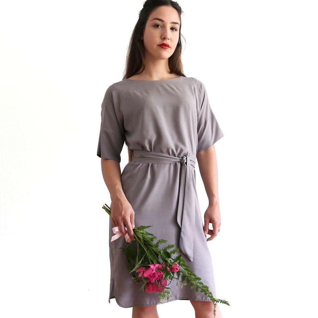Papierschnittmuster Kleid Frau Meta XS-XXL